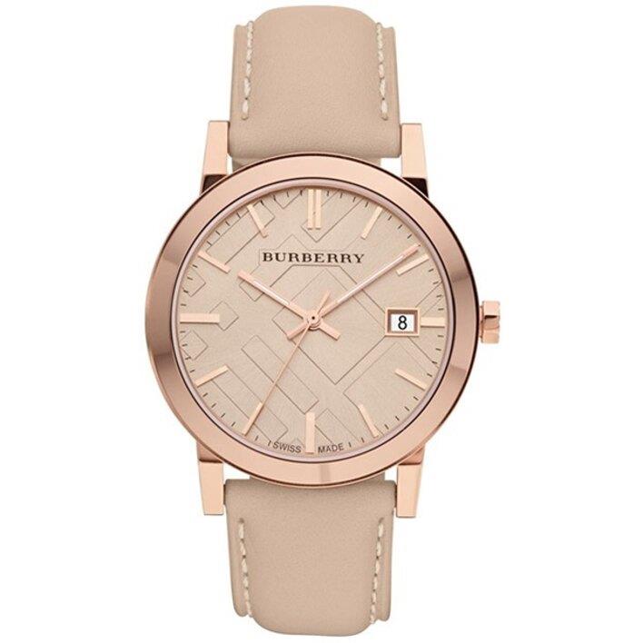 Burberry BU9014 Tan Dial Leather Strap Women's Watch Burberry BU9014 Tan Dial Leather Strap Women's Watch